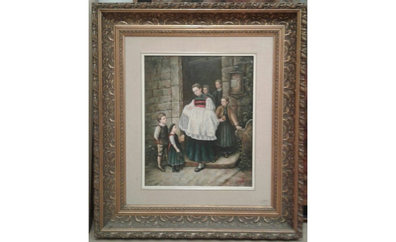 JOHN .P ( ΜΕΤΆ ΤΗΝ ΒΆΠΤΙΣΗ) 94×103 κορνίζα.  Έργο 50×60 ΕΡΓΑ ΤΕΧΝΗΣ ΖΩΓΡΑΦΩΝ